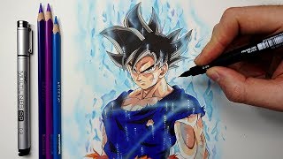 How To Draw ULTRA INSTINCT  Goku  TUTORIAL [upl. by Shipman406]