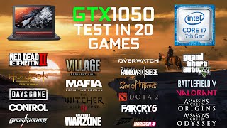 Test in 20 games  GTX1050  i77700HQ  Acer Nitro 5 [upl. by Norak786]