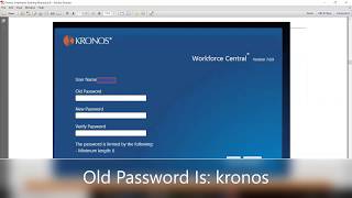 How To Login to Kronos [upl. by Tchao498]