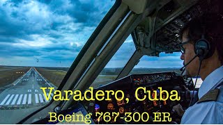 Landing in Varadero Cuba  Boeing 767300ER Condor Airlines [upl. by Radnaxela]