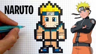 TUTO DESSIN PIXEL ART NARUTO [upl. by Elmina]