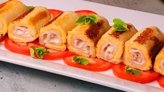 🎄‼️EL APERITIVO MÁS NUEVO EN 10 MINUTOS‼️🎄ROLLITOS DE ATÚN Y QUESO SIN FREÍR RECETA RÁPIDA y FÁCIL🤤 [upl. by Monica]