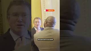 Heated debate over gun control in US Capitol hallway [upl. by Tatia]