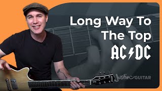 Long Way To The Top Guitar Lesson  ACDC [upl. by Modestine]