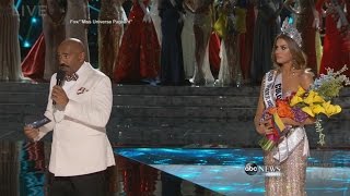 Steve Harvey Crowns the Wrong Miss Universe 2015  ABC News [upl. by Nnoryt]