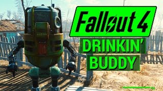 FALLOUT 4 How To Get BUDDY Protectron For Your Settlement PLUS All Gwinnett Recipe Locations [upl. by Pentheam]