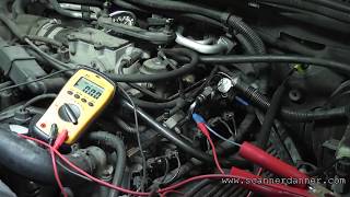 How to test a fuel injector circuit with basic tools open control wire [upl. by Refeinnej]