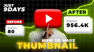 THUMBNAIL MASTERCLASS ✅ How to make YouTube Thumbnail in Photoshop [upl. by Hellene]