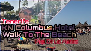 KN Columbus Walk to the beach epicphill travelvlog tenerife kncolumbus beach [upl. by Irep]