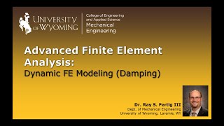 43 Dynamic FEA Damping [upl. by Broeder]