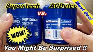 Walmart Supertech MP10060 Oil Filter Cut Open vs ACDelco PF48E Oil Filter Cut Open [upl. by Nosrak]