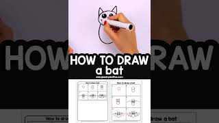 How to Draw a Bat – Step by Step Bat Drawing Tutorial [upl. by Atinot]