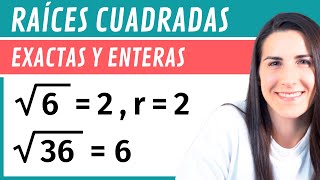 Cómo Calcular RAÍCES CUADRADAS Exactas y Enteras ✔️ con COMPROBACIÓN [upl. by Nadda]