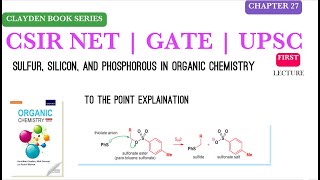 CLAYDEN BOOK SERIES SULFUR SILICON PHOSPHOROUS IN ORGANIC CHEMISTRY L 1 GEOCHEMISTRY clayden [upl. by Feldstein]