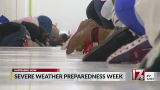 Students across NC practice tornado drills [upl. by Vashtia]