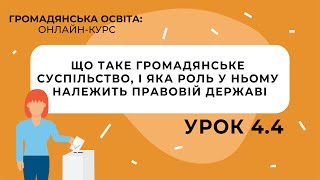 Тема 44 Що таке громадянське суспільство і яка роль у ньому належить правовій державі [upl. by Siram]