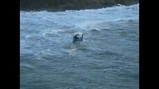 Burgh Island Sea Tractor near miss [upl. by Denna]