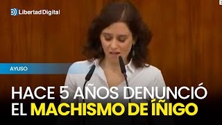 Hace 5 años Ayuso le afeó a Errejón su machismo en la Asamblea [upl. by Assereht361]