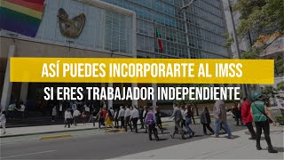 Así puedes incorporarte al IMSS si eres trabajador independiente [upl. by Ayotal53]