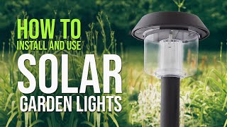 Solar garden lighting ideas  installation amp results [upl. by Natalina149]