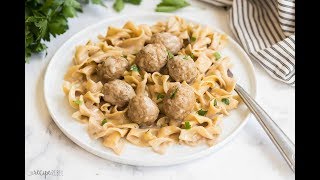 Instant Pot Swedish Meatballs and Noodles  The Recipe Rebel [upl. by Bithia855]