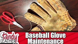 Baseball glove Care and Repair [upl. by Ander74]