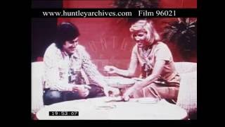 Uri Geller TV Appearance 1970s  Film 96021 [upl. by Yllen]