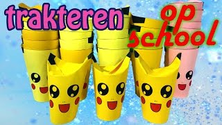 Trakteren op school  Schattige Pikachu Pokemon traktatie voor popcorn [upl. by Lauder106]