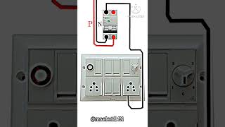 modular switch board 12 model connection wiring kaise kare electrical switchboard ytshorts [upl. by Kirk]