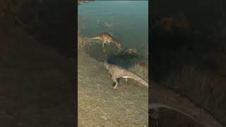 Baryonyx Fights Majungasaurus  Jurassic World Evolution 2 [upl. by Ailemak]