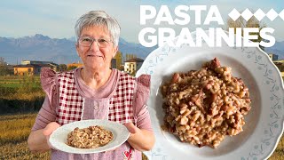 How to make a delicious Arborio rice and beans dish called Panissa  Pasta Grannies [upl. by Camilo]