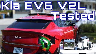 Kia EV6 V2L Tested amp Explained [upl. by Llevron]