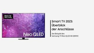 Samsung Smart TV 2023 Überblick über die Verbindungen  Samsung DE [upl. by Ayerdna]