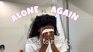 Homebody My fiancé left  Trying to stay positive  VLOG [upl. by Rivers]