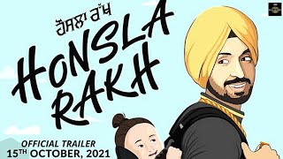 HONSLA RAKH  Official Trailer  Diljit Dosanjh  Shehnaaz Gill  Sonam Bajwa  Hosla Rakh Trailer [upl. by Dnaltiac]