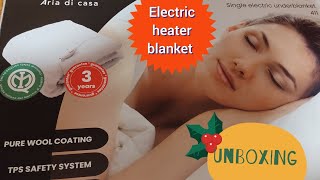 unboxingvideo  Electric Underblanket awesomemy winter night routine [upl. by Sirapal993]