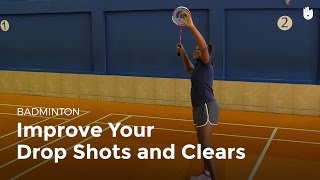 Drill Improve your Drop Shots and Clears  Badminton [upl. by Lyred]