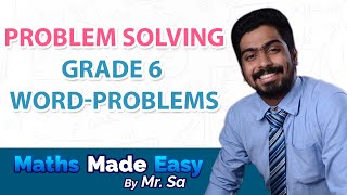 PROBLEM SOLVING GRADE 6 WORD PROBLEMS [upl. by Liatrice]