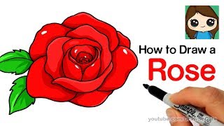 How to Draw a Rose step by step Easy [upl. by Will973]