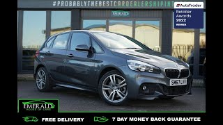 2017 67 BMW 2 SERIES 15 225XE PHEV M SPORT ACTIVE TOURER 5D 134 BHPSM67 LTK [upl. by Eeloj]