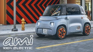 Citroën AMI 100 ëlectric  Electric urban mobility for all Truly for all [upl. by Novyart]