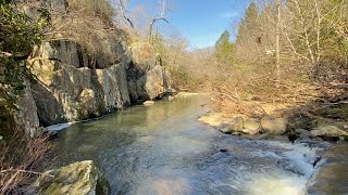 Jumping Off Rock at Barnes Creek Uwharrie National Forest NC [upl. by Downe404]