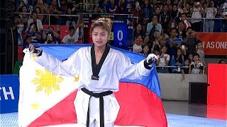 GOLD MEDAL for Pauline Lopez in the womens 57kg category of taekwondo  2019 SEA Games [upl. by Alfeus]