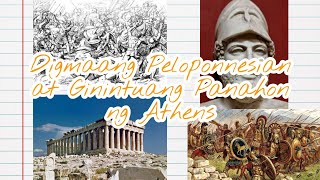 Digmaang Peloponnesian at Ginintuang Panahon ng Athens [upl. by Burbank172]