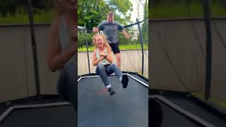 RENE SCHLEUDERT KATHI AUF TRAMPOLIN 😱 [upl. by Ludwig]