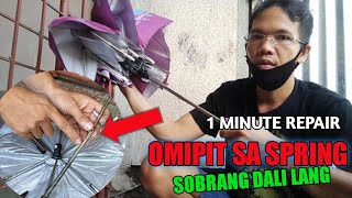 Automatic Umbrella Repair  very easy solution  PAYONG REPAIR [upl. by Hersch407]