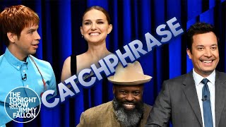 Catchphrase with Natalie Portman and Julio Torres  The Tonight Show Starring Jimmy Fallon [upl. by Aryahay849]