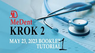 KROK 2 2023 BOOKLET  MAY 23  TUTORIAL 1 [upl. by Zadoc]