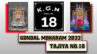 Gondal moharam 2023  moviya rod tajiya no 18  gondal tajiya 2023 [upl. by Dorcea]