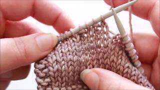 PB Purl Below Knitting Stitch Tutorial [upl. by Peck]